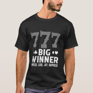 Jackpot Hunter BIG WINNER 777 Slot Machines Casino T-Shirt