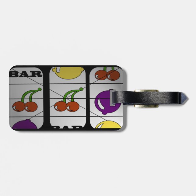 Jackpot Slot Machine Travel Tag (Back Horizontal)