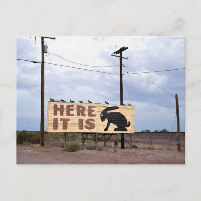 Jackrabbit Trading Post Route 66 Postcard (Front)
