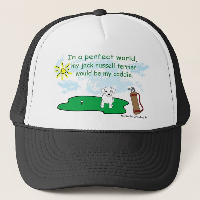 JackRussellWt Trucker Hat (Front)