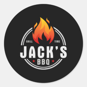 Jack's Bbq  Classic Round Sticker
