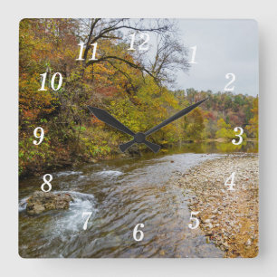 Jacks Fork Autumn Wall Clock