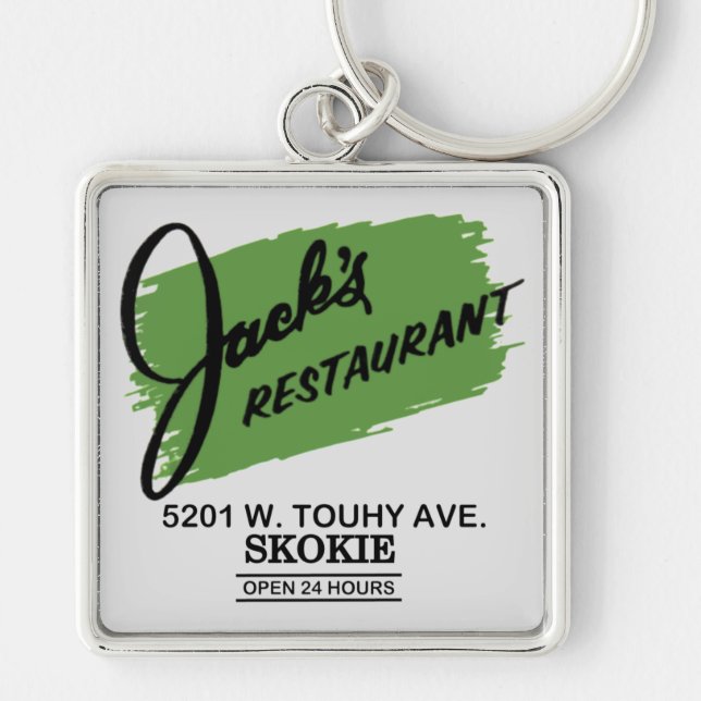 Jack's Restaurant, Skokie, Illinois Key Ring (Front)