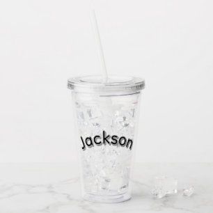 Jackson Boys Name, Acrylic Tumbler