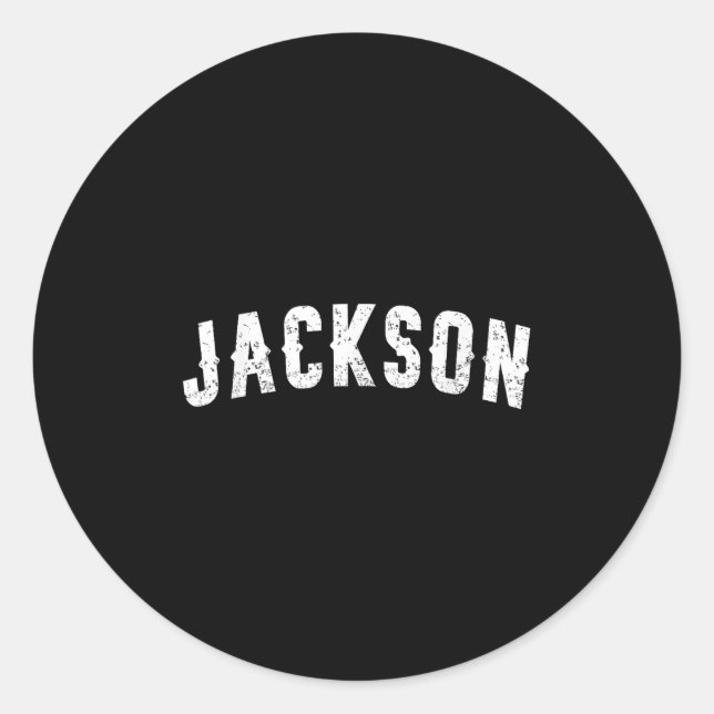 Jackson Clic  Classic Round Sticker (Front)