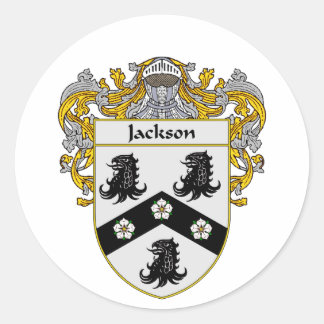 Jackson Coat of Arms (Mantled) Classic Round Sticker