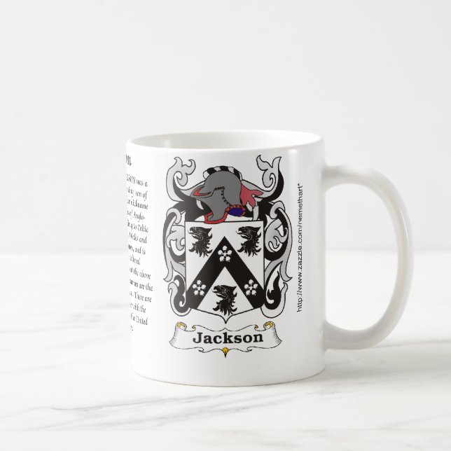 Jackson Family Coat of Arms a mug (Right)