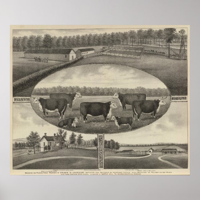Jackson Farm, Kansas Poster (Front)