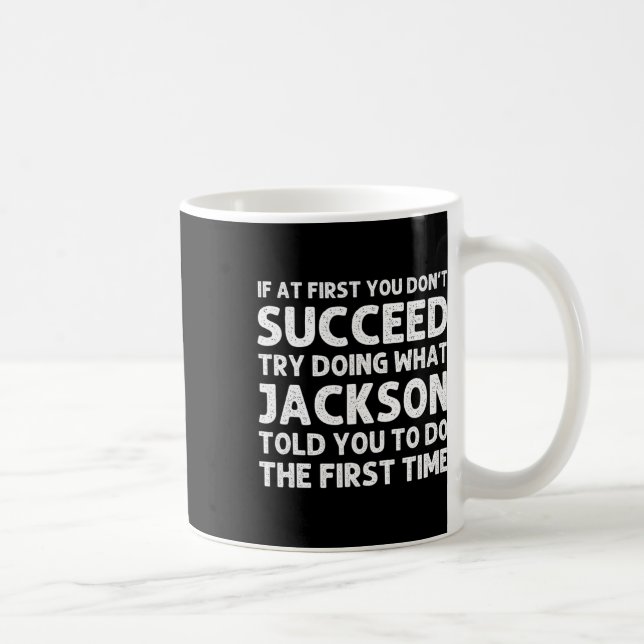 Jackson Gift Name Personalised Birthday Funny Chri Coffee Mug (Right)