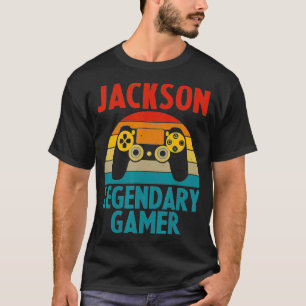 JACKSON Gift Name Personalised Funny Gaming Geek B T-Shirt
