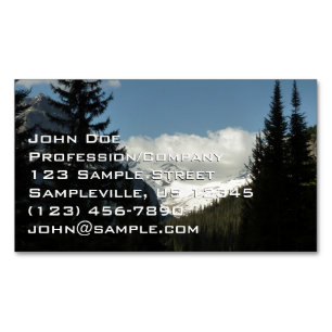 Jackson Glacier Overlook at Glacier National Park Magnetic Business Card