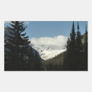 Jackson Glacier Overlook at Glacier National Park Rectangular Sticker