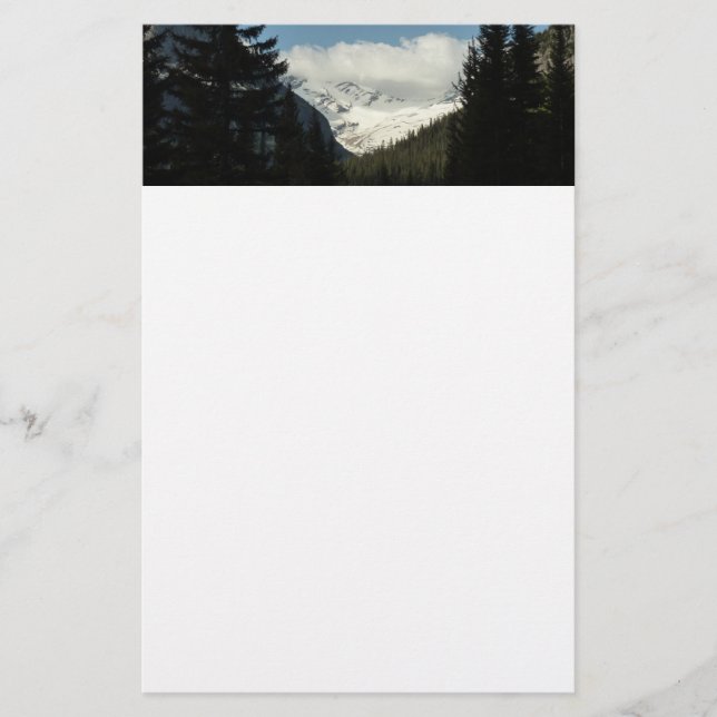Jackson Glacier Overlook at Glacier National Park Stationery (Front)