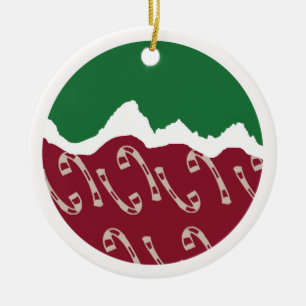 Jackson Hole Christmas Ceramic Ornament