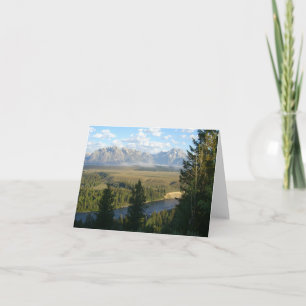 Jackson Hole Mountains and River Card