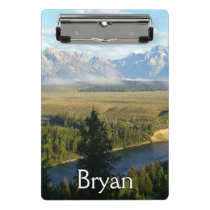 Jackson Hole Mountains and River Mini Clipboard