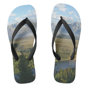 Jackson Hole Mountains and River Thongs