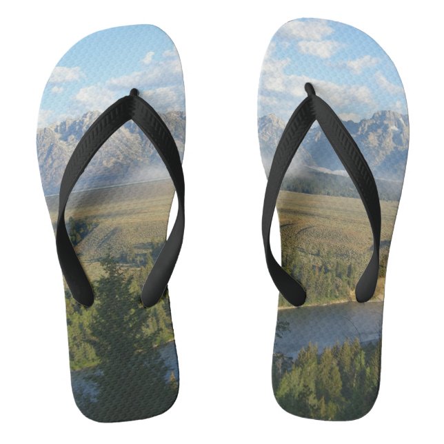 Jackson Hole Mountains and River Thongs (Footbed)