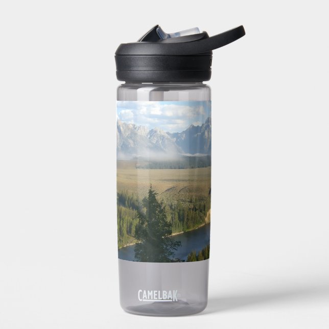 Jackson Hole Mountains and River Water Bottle (Left)