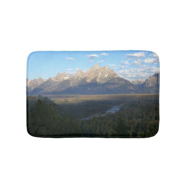 Jackson Hole Mountains (Grand Teton National Park) Bath Mat (Front)