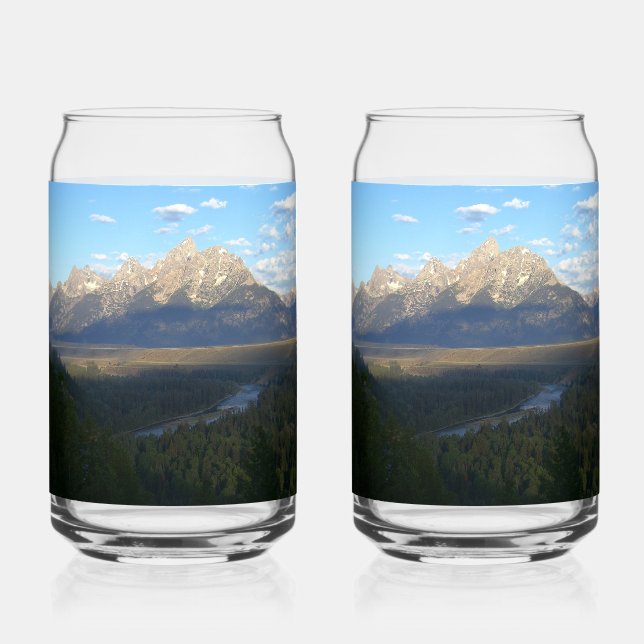 Jackson Hole Mountains (Grand Teton National Park) Can Glass (Front)