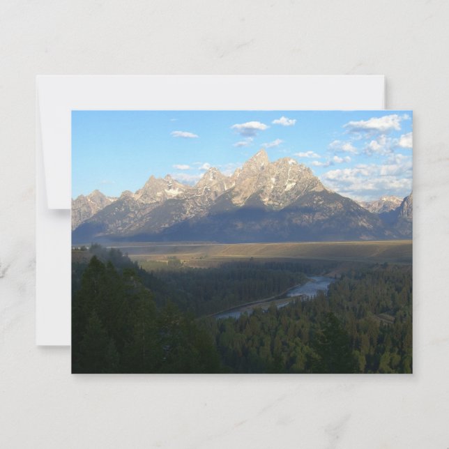 Jackson Hole Mountains (Grand Teton National Park) Card (Front)