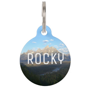 Jackson Hole Mountains (Grand Teton National Park) Pet Tag