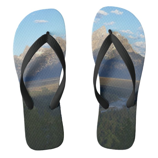Jackson Hole Mountains (Grand Teton National Park) Thongs (Footbed)