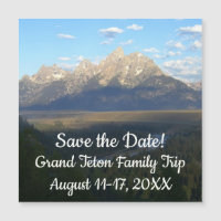 Jackson Hole Mountains Grand Teton Save the Date
