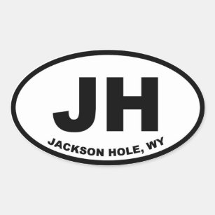 Jackson Hole Oval Sticker