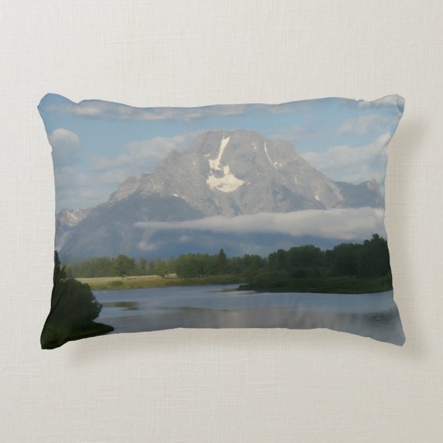Jackson Hole River at Grand Teton National Park Decorative Cushion (Front)