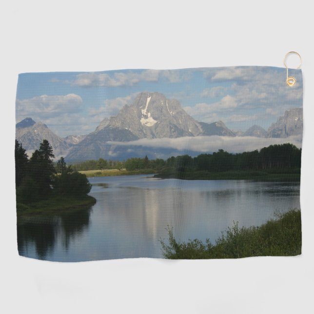 Jackson Hole River at Grand Teton National Park Golf Towel (Horizontal)