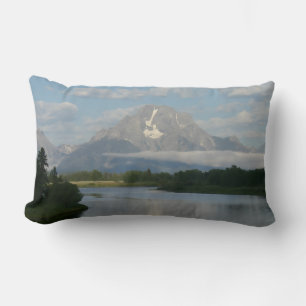 Jackson Hole River at Grand Teton National Park Lumbar Cushion