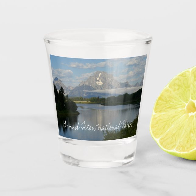 Jackson Hole River at Grand Teton National Park Shot Glass (Front)