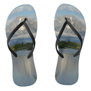 Jackson Hole River at Grand Teton National Park Thongs