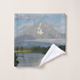 Jackson Hole River at Grand Teton National Park Wash Cloth