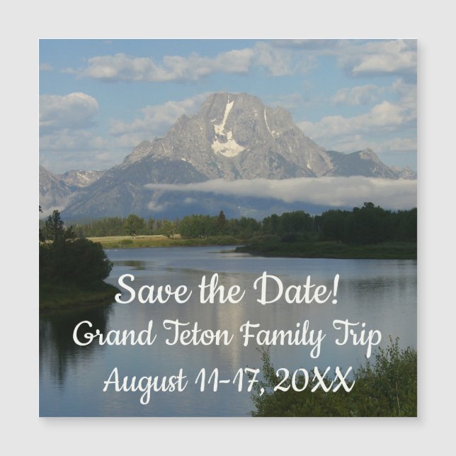 Jackson Hole River at Grand Teton Save the Date (Front)