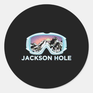 Jackson Hole Ski Design Jackson Hole  Classic Round Sticker