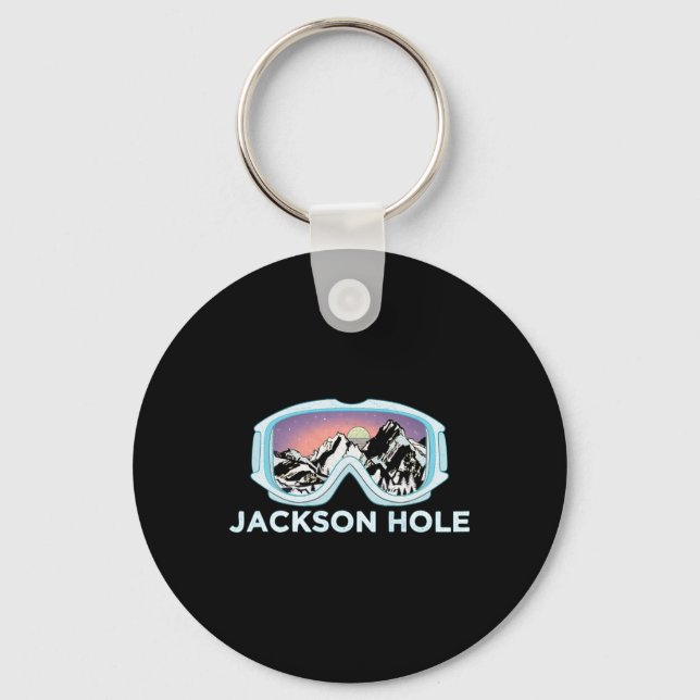 Jackson Hole Ski Design Jackson Hole  Key Ring (Front)