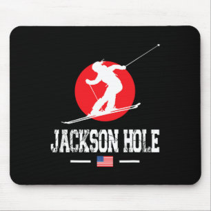 Jackson Hole Usa Ski Resort Rocky Mountains Americ Mouse Pad