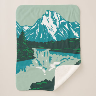 Jackson Hole Valley Sherpa Blanket