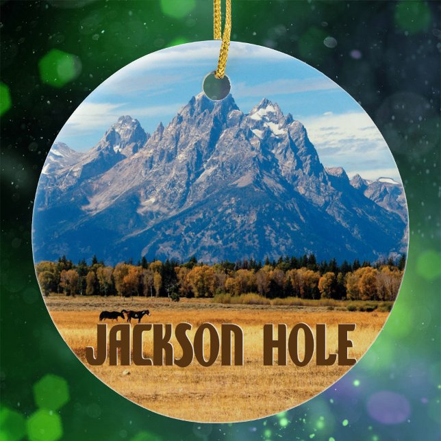Jackson Hole Wyoming Ceramic Ornament (Creator Uploaded)
