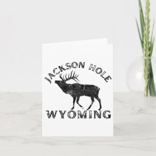 Jackson Hole Wyoming Elk Nature Hiking Outdoors Card