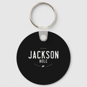 Jackson Hole Wyoming Graphic Distressed Vintage Sn Key Ring