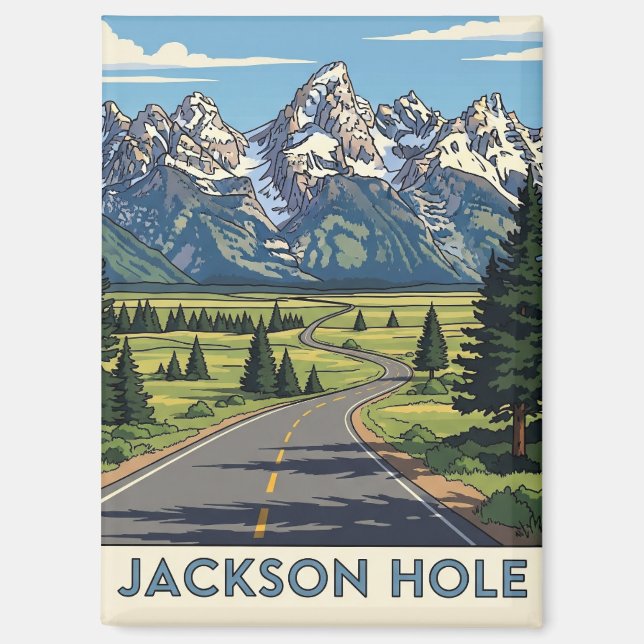 Jackson Hole Wyoming Magnet (Front)