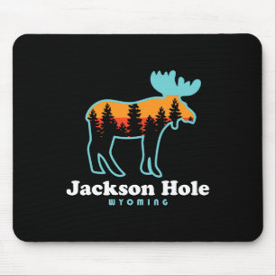 Jackson Hole Wyoming Moose Mountains Grand Tetons Mouse Pad