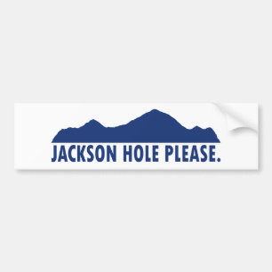 Jackson Hole Wyoming Please Bumper Sticker
