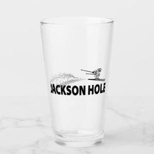 Jackson Hole Wyoming Ski Jumper Glass