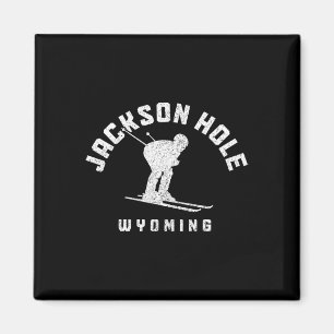 Jackson Hole Wyoming Ski Winter Sports Skiing Skie Magnet