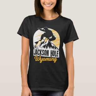 Jackson Hole Wyoming Snowboarding Gift For A Snowb T-Shirt